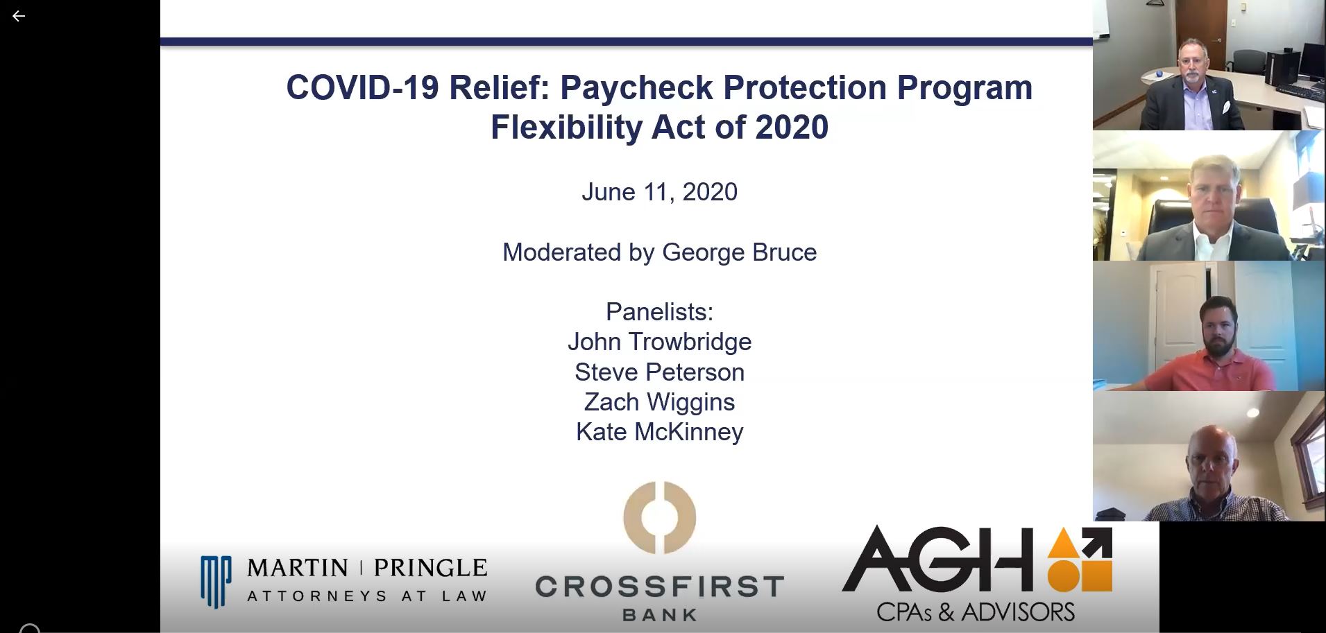 Webinar Video | COVID-19 Relief: Paycheck Protection Program Flexibility Act of 2020