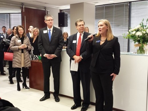 Martin Pringle's Overland Park office hosting a Leawood Chamber event.