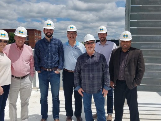 Martin Pringle Attorneys checking out the progress on our Wichita office build.