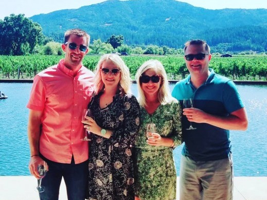 Wine tasting in Napa.