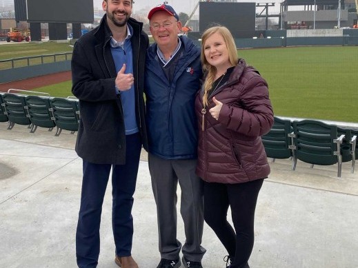 Checking out the new Riverfront Stadium!